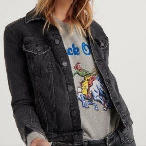 Black denim Jacket XS Lucky Brand